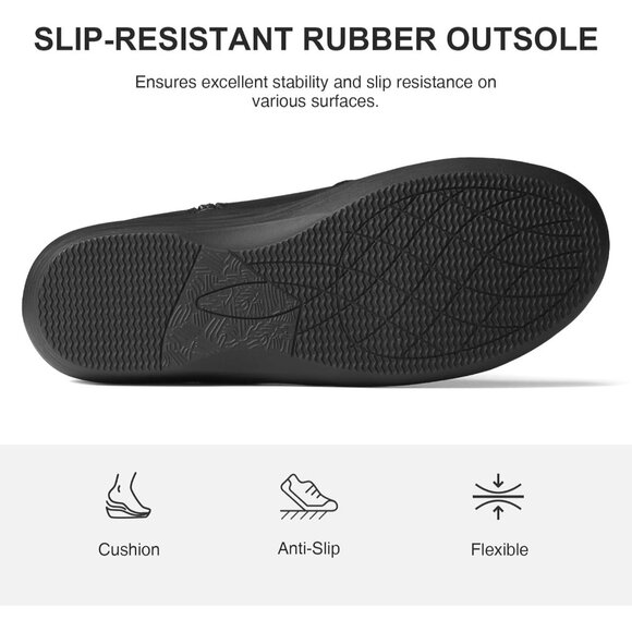 Suedi Size 10 Ankle Boots Short Black Synthetic Leather Side Zipper Closure - Picture 10 of 10